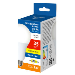 LED-A95-35W-3000K-E27-FR-SLS Лампа светодиодная, Форма A, матовая, Теплый белый свет 3000K