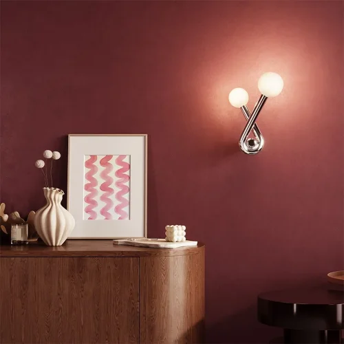 Настенный светильник (бра) Vortex G9х2 (Платина) - фото 2