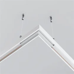 Коннектор угловой Exility накладной низкопрофильный (Белый)