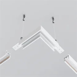 Коннектор угловой Exility накладной низкопрофильный (Белый)