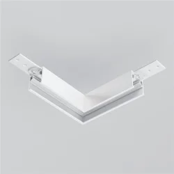 Коннектор угловой Exility накладной низкопрофильный (Белый)