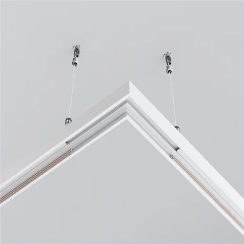 Коннектор угловой Exility накладной низкопрофильный (Белый) - фото 3