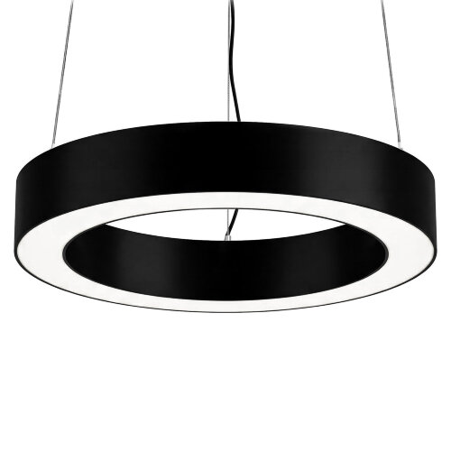 ULO-K18B 20W-4000K-R30 IP40 BLACK Светильник линейный светодиодный подвесной, Кольцо, диаметр 30см, Белый свет 4000K, 2200Лм, Алюминий, Цвет чёрный, TM Uniel - фото 1