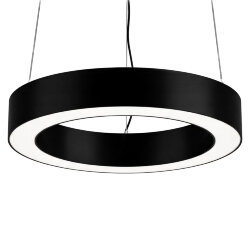 ULO-K18B 20W-4000K-R30 IP40 BLACK Светильник линейный светодиодный подвесной, Кольцо, диаметр 30см, Белый свет 4000K, 2200Лм, Алюминий, Цвет чёрный, TM Uniel