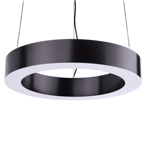 ULO-K18B 20W-4000K-R30 IP40 BLACK Светильник линейный светодиодный подвесной, Кольцо, диаметр 30см, Белый свет 4000K, 2200Лм, Алюминий, Цвет чёрный, TM Uniel - фото 2