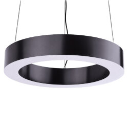ULO-K18B 20W-4000K-R30 IP40 BLACK Светильник линейный светодиодный подвесной, Кольцо, диаметр 30см, Белый свет 4000K, 2200Лм, Алюминий, Цвет чёрный, TM Uniel