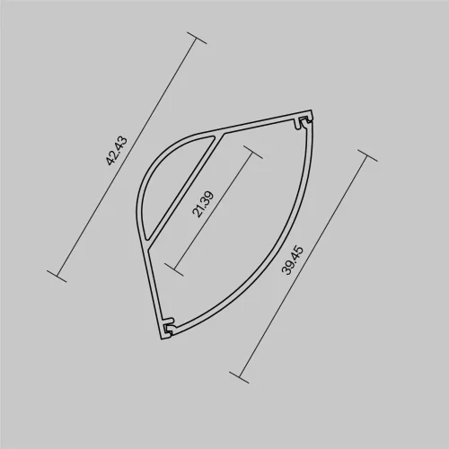 Алюминиевый профиль накладной угловой 30x30 (Серебро, 2 м), ALM-3030-S-2M 631014 (Серебро) 631014 - фото 5
