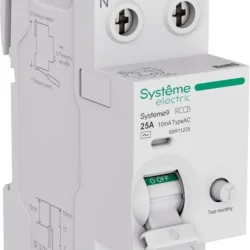 Выключатель дифференциального тока 2п 25А 10мА тип AC Systeme9 230В SE S9R11225