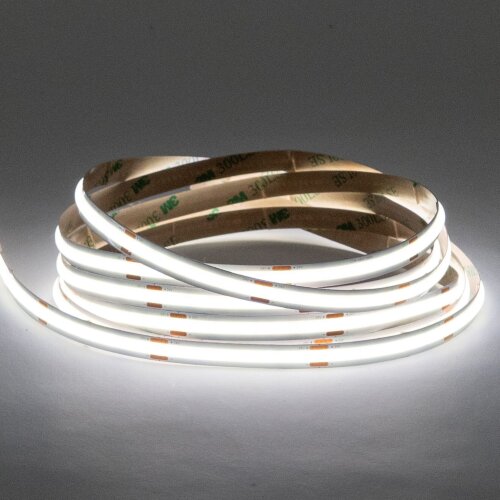 Светодиодная Лента COB 5 метров, 480 диодов/м, 8мм, 6500K, 10 Вт/м, 24В - фото