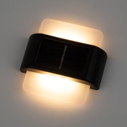 USL-F-159-PM090 QUATRO Cветильник настенный на солнечной батарее, 6 светодиодов, Теплый белый свет, 1xАА Ni-Mh аккумулятор в-к, IP44, TM Uniel