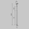 Трековый светильник Скольжение / Skim Levity 2700К 3Вт 36° (Черный) TR191-1-3W2.7K-M-BW - фото 8