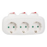 S-GES3-16OB WHITE Разветвитель сетевой с выключателем, с-з, 3 гнезда, 16А, 3500Вт, Белый - фото 3
