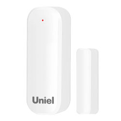 USN-A510 OS-WF WHITE Умный датчик открытия дверей и окон Wi-Fi, на батарейках AAAx2 н-к, PUSH оповещение, Накладной, Белый, Голосовое управление+приложение UnielSmart, TM Uniel