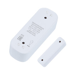 USN-A510 OS-WF WHITE Умный датчик открытия дверей и окон Wi-Fi, на батарейках AAAx2 н-к, PUSH оповещение, Накладной, Белый, Голосовое управление+приложение UnielSmart, TM Uniel