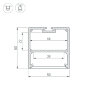 Профиль SL-LINE-5050-2000 ANOD (Arlight, Алюминий) - фото 6