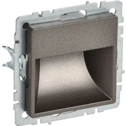 Подсветка светодиодная BRITE встраив. ПЛ20-БрТБ механизм бронза IEK BR-FL20-K45