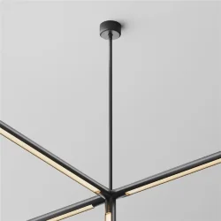 Подвес на жёстком основании с потолочной чашей для системы Shelf (Черный)