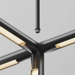 Подвес на жёстком основании с потолочной чашей для системы Shelf (Черный)