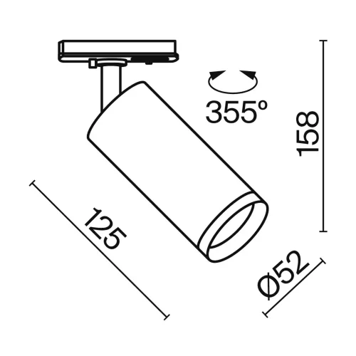 Трековый светильник Фокус / Focus LED Unity 3000K 12Вт 50° Dim Triac (Белый) TR021-1-12W3K-W-D-W - фото 3