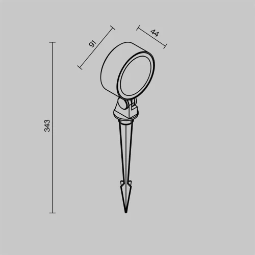Ландшафтный светильник Core 3000К 18Вт IP 65 (Черный) - фото 9