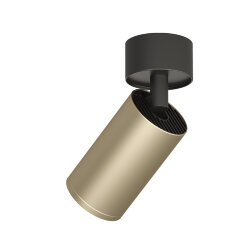 Светильник накладной IP 20, 15 Вт, GU10, матовое золото с черным, алюминий, Denkirs DK2029-BG