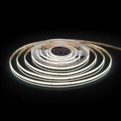 Светодиодная лента 24&amp;nbsp;В 11&amp;nbsp;Вт/м 352 Led/м COB IP20, холодный белый 6500K, 5 м 24V 11W 352Led COB IP20 холодный белый, 5м (053668)