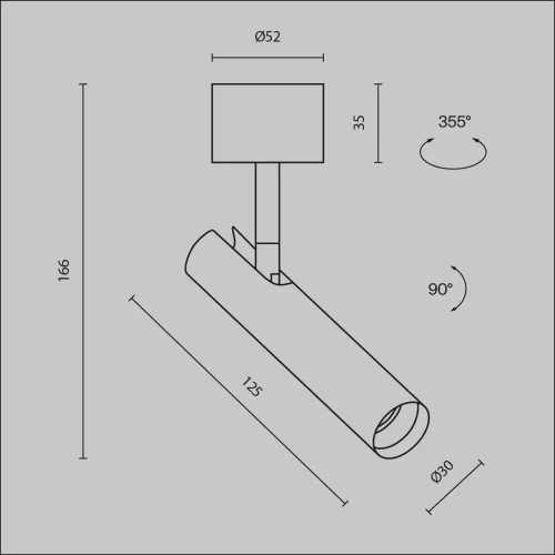 Потолочный светильник Focus T 3000K 6Вт 36° (Черный) - фото 5