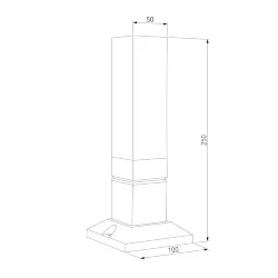 Ландшафтный светильник 1536 TECHNO LED 3000K чёрный IP54 1536 TECHNO LED (072068)