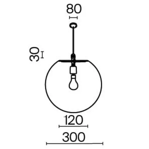 Подвесной светильник Erda E27х1 30Вт IP 54 (Белый) - фото 3