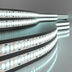 Светодиодная лента 24&amp;nbsp;В 24&amp;nbsp;Вт/м 240 Led/м 2835 IP20, холодный белый 6500K, 5 м 24V 24W 240Led 2835 IP20 холодный белый, 5м (052981)