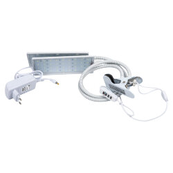 ULT-P37-24W-SPFR-TM-60 IP40 WHITE TWIN Светильник для растений светодиодный с таймером, на прищепке, Спектр для фотосинтеза, TM Uniel