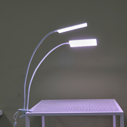 ULT-P37-24W-SPFR-TM-60 IP40 WHITE TWIN Светильник для растений светодиодный с таймером, на прищепке, Спектр для фотосинтеза, TM Uniel - фото 12