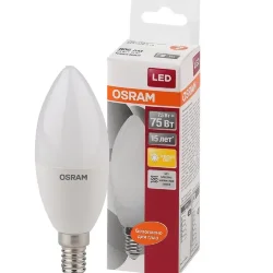 Лампа светодиодная LS 7.5W/4000K (=75W) E14 | LED Star 2Y | Свеча | - OSRAM