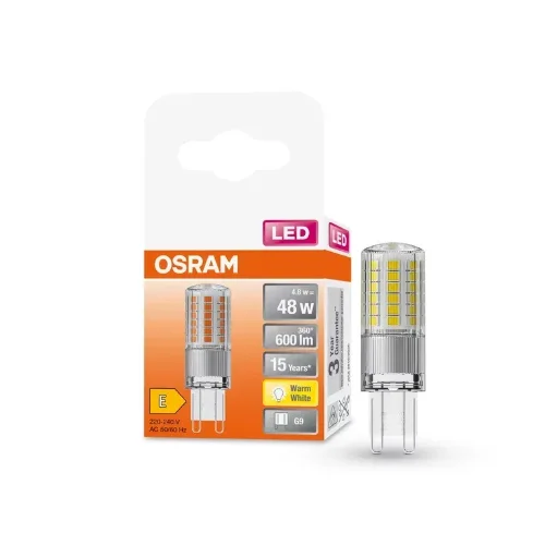 Лампа светодиодная 4.8W/2700K (=50W) 230V G9 | 600Lm d18x59 | LED Star | - OSRAM. Фото 2
