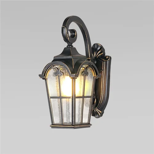 Уличный настенный светильник Mira D черное золото IP33 Mira D черное золото - фото