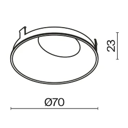 Декоративная рамка-отражатель для серии Wise (Матовое Золото)