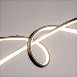 Подвесной светильник Изгиб / Curve 4000К 42Вт (Черный) MOD156PL-L52B4K
