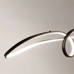 Подвесной светильник Изгиб / Curve 4000К 42Вт (Черный) MOD156PL-L52B4K