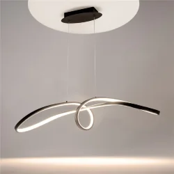 Подвесной светильник Изгиб / Curve 4000К 42Вт (Черный) MOD156PL-L52B4K