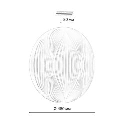 Настенно-потолочный светильник «Sonex» 7686/ELN, серия: HIMAR (накладной) - Переключатель цветовой температуры на драйвере