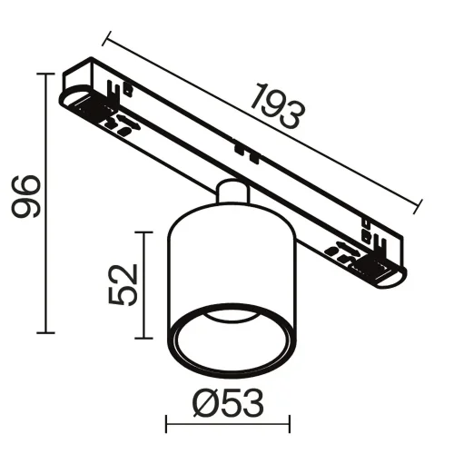 Трековый светильник Альфа / Alfa S Exility 2700-6000K 7Вт 50° Dim Smart (Черный) TR132-4-7W-DS-W - фото 7