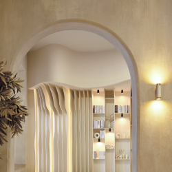 Светильник WOLTA WSL-GU10/W09WG под лампу GU10 Белый / Золотой LINEA