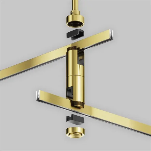 Крепление потолочное двойное Short 78мм Flarity латунь (Латунь) - фото 3