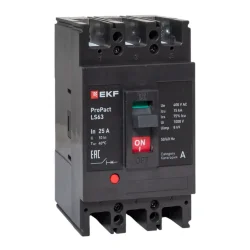 Выключатель автоматический 3п 25А 15кА LS63 ProPact EKF mccb-63-15-3-25-ls