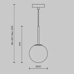 Подвесной светильник Basic form E14х1 (Черный)