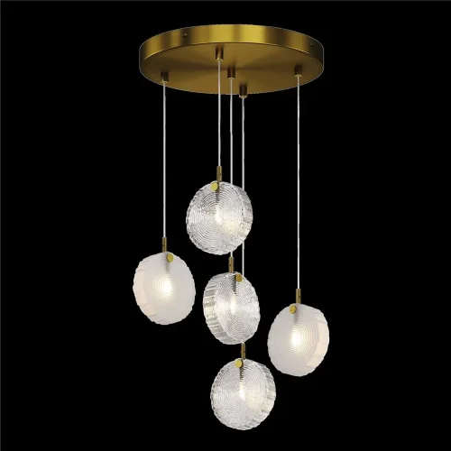 Подвесной светильник Frozen G4х5 (Латунь) - фото 3