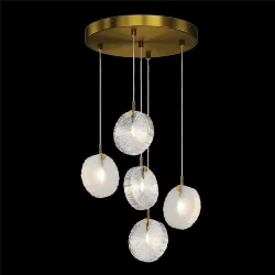 Подвесной светильник Frozen G4х5 (Латунь)