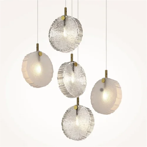 Подвесной светильник Frozen G4х5 (Латунь) - фото 5