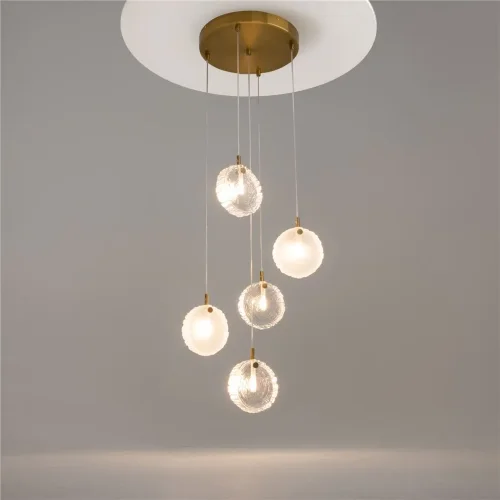 Подвесной светильник Frozen G4х5 (Латунь) - фото 10