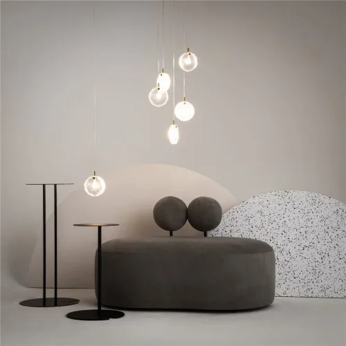 Подвесной светильник Frozen G4х5 (Латунь) - фото 11